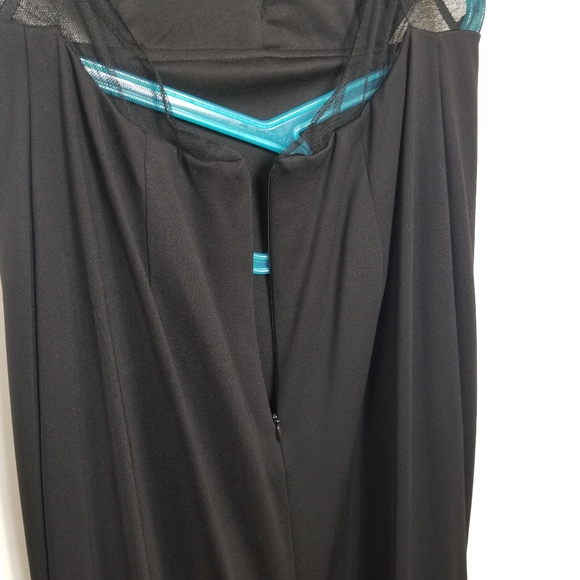 Adrianna Papell Navy Crisscross Back Maxi Dress - Picture 12 of 16